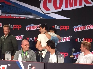 She even got a hug (and kisses) from Malec! Have to say we're a bit jelly, but happy for her!